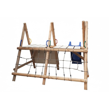 DREWNIANY PLAC ZABAW DO OGRODU WESOŁY PLAC LARGO SUROWY NOWOŚĆ SUPER-PLACE